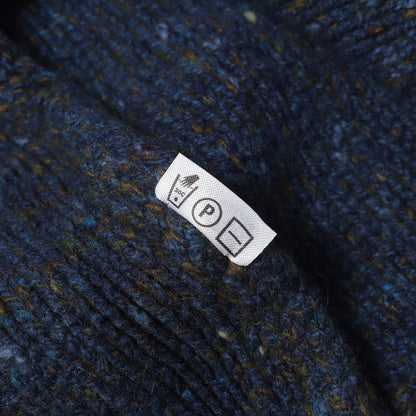 ネップ加工 アランリブ ウール/カシミヤ クルーネック ニット (Aran Rib Crew Neck)