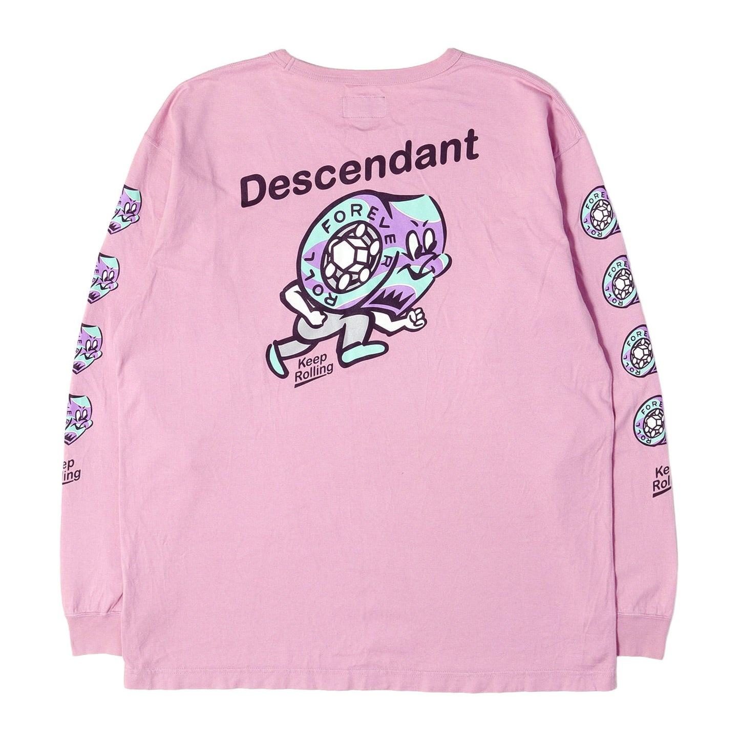 キャラクタープリント ロングスリーブ ポケット Tシャツ(Kid Bearing CREW NECK LS)