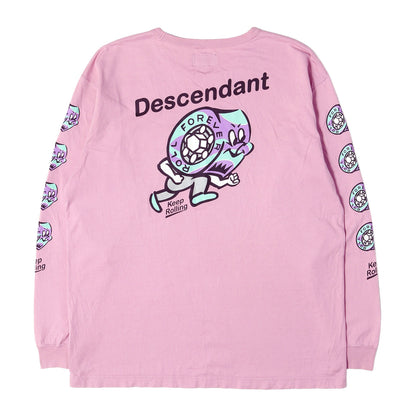 キャラクタープリント ロングスリーブ ポケット Tシャツ(Kid Bearing CREW NECK LS)