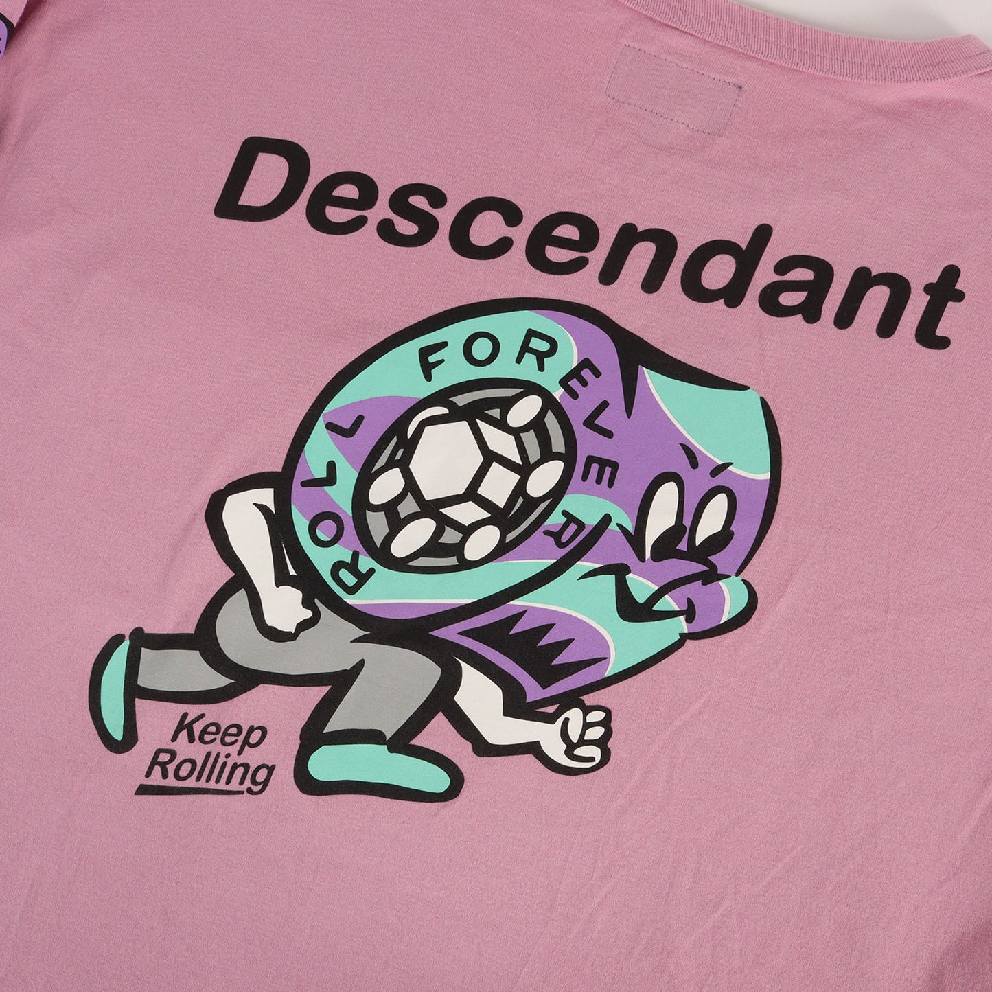 キャラクタープリント ロングスリーブ ポケット Tシャツ(Kid Bearing CREW NECK LS)