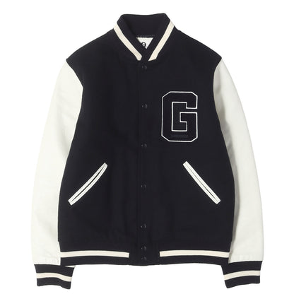 1st 復刻 Gワッペン 袖レザー メルトン スタジャン(VARSITY JK)