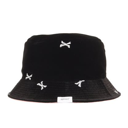 23AW クロスボーン柄 ベルベット リバーシブル バケットハット(BUCKET 04 / HAT / POLY. VVT. TEXTILE)
