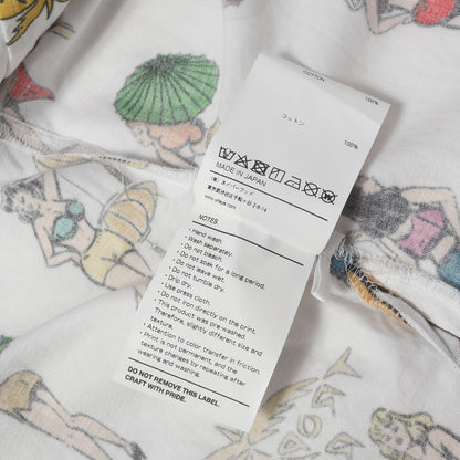20SS 総柄グラフィック オープンカラー 半袖シャツ(SLY SS SHIRT / COTTON. SATIN. TEXTILE)