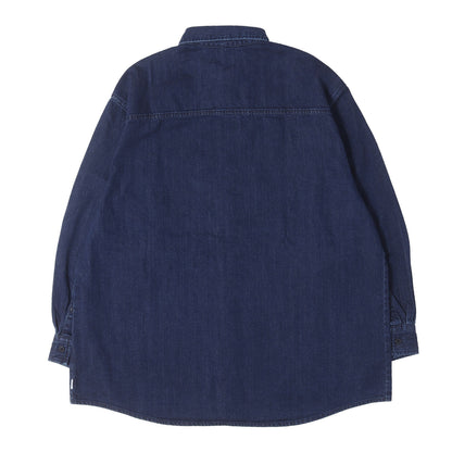 21AW ウォッシュ加工 オーバーサイズ デニムシャツ(LP / LS / COTTON. DENIM)