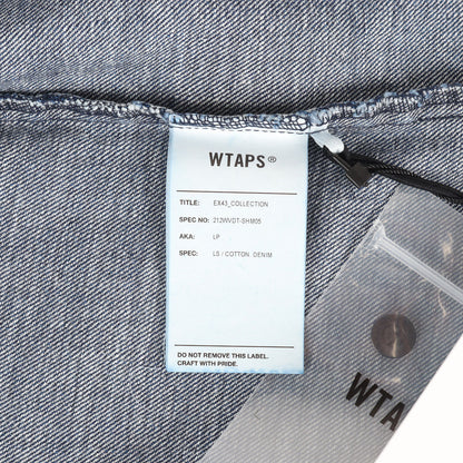 21AW ウォッシュ加工 オーバーサイズ デニムシャツ(LP / LS / COTTON. DENIM)