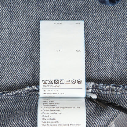 21AW ウォッシュ加工 オーバーサイズ デニムシャツ(LP / LS / COTTON. DENIM)