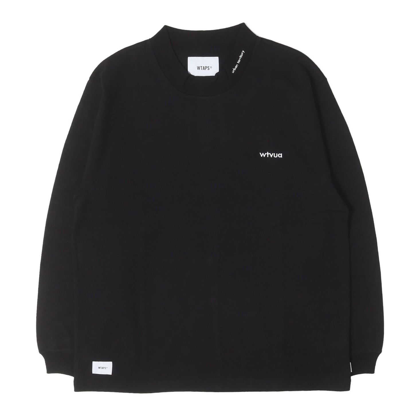 20AW 襟ロゴ モックネック ロングスリーブ ヘビー Tシャツ(INDUSTRY / MOCK NECK / COTTON)