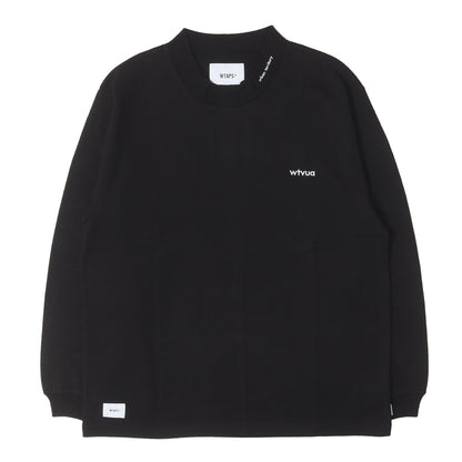 20AW 襟ロゴ モックネック ロングスリーブ ヘビー Tシャツ(INDUSTRY / MOCK NECK / COTTON)