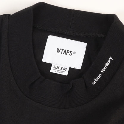 20AW 襟ロゴ モックネック ロングスリーブ ヘビー Tシャツ(INDUSTRY / MOCK NECK / COTTON)