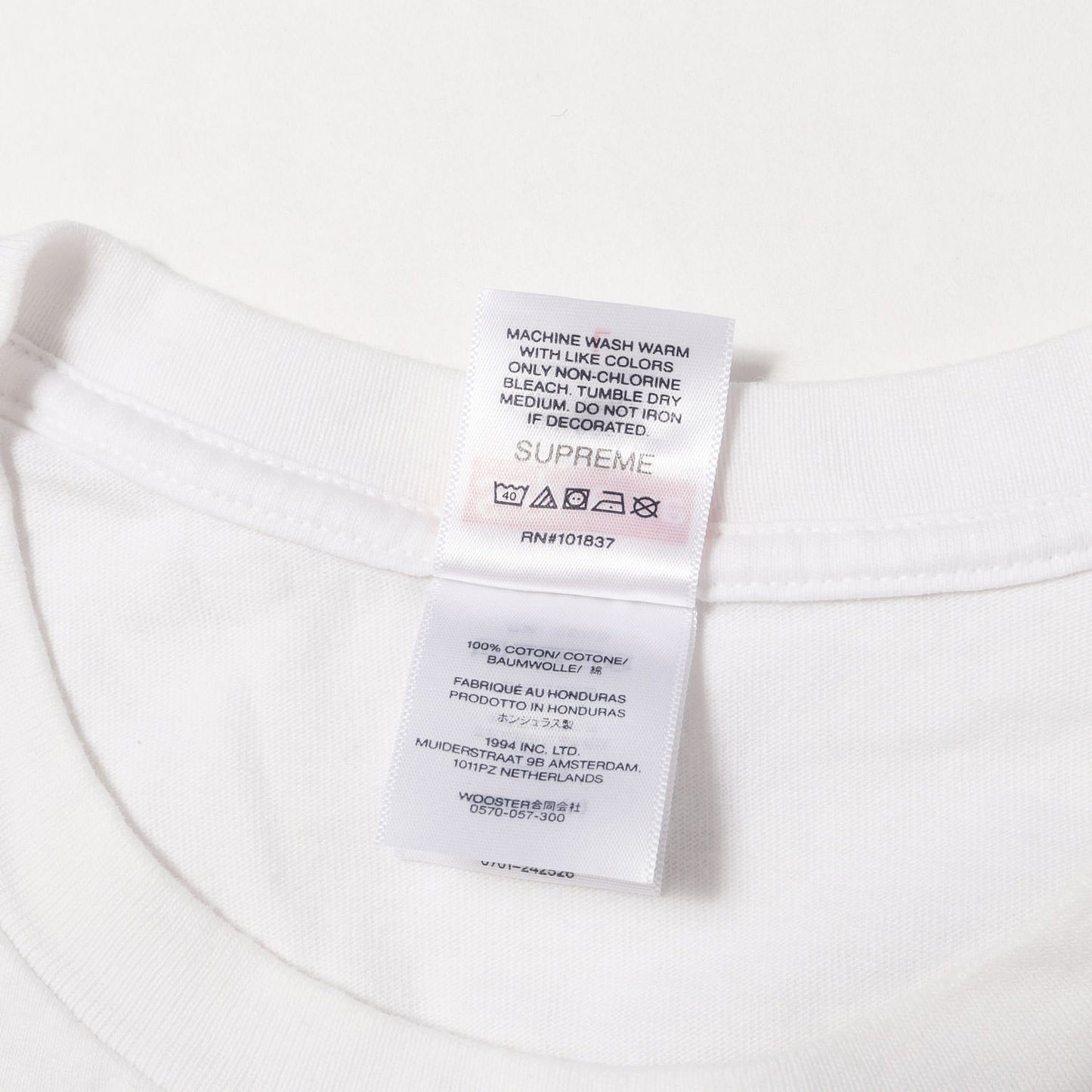 25SS テープロゴ クルーネック Tシャツ(Tape Tee)