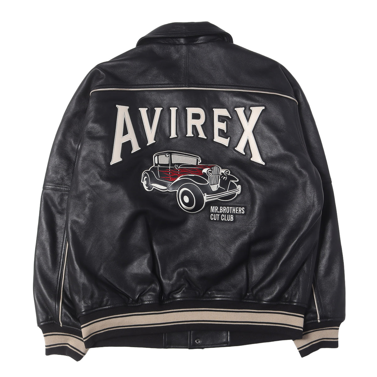 25AW ×MR.BROTHERS CUT CLUB シープスキンレザー バーシティジャケット / スタジャン (VARSITY LEATHER JACKET)
