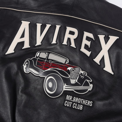 25AW ×MR.BROTHERS CUT CLUB シープスキンレザー バーシティジャケット / スタジャン (VARSITY LEATHER JACKET)