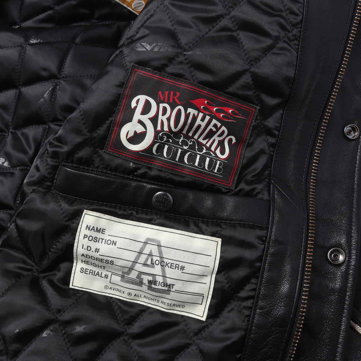 25AW ×MR.BROTHERS CUT CLUB シープスキンレザー バーシティジャケット / スタジャン (VARSITY LEATHER JACKET)
