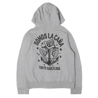 ×BUENA VISTA ロゴプリント ジップ スウェットパーカー(ZIP UP HOODED PARKA)