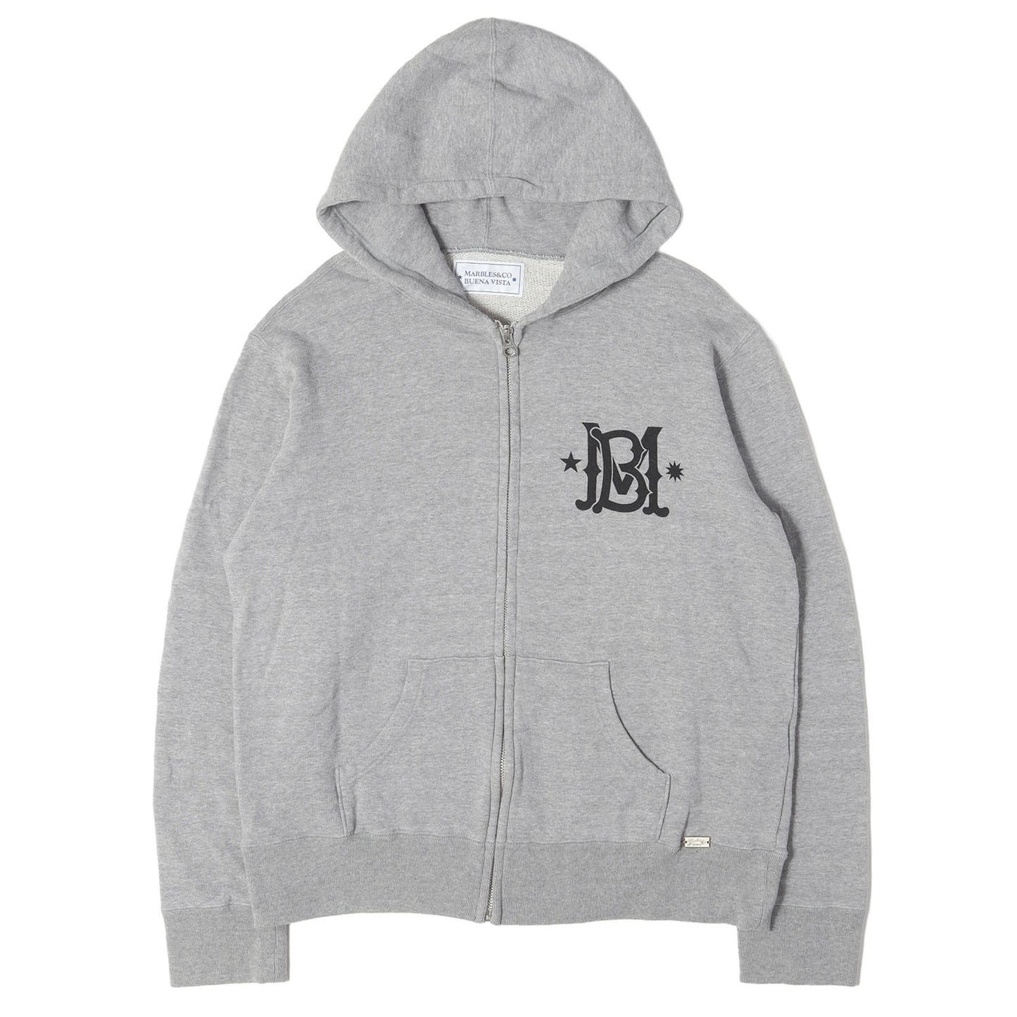 ×BUENA VISTA ロゴプリント ジップ スウェットパーカー(ZIP UP HOODED PARKA)
