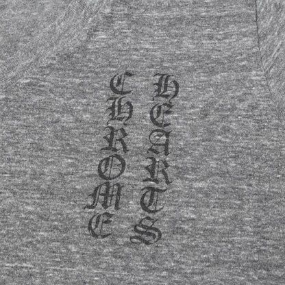00s 5ポイントスター&ブランドロゴ Vネック Tシャツ