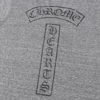 00s 5ポイントスター&ブランドロゴ Vネック Tシャツ