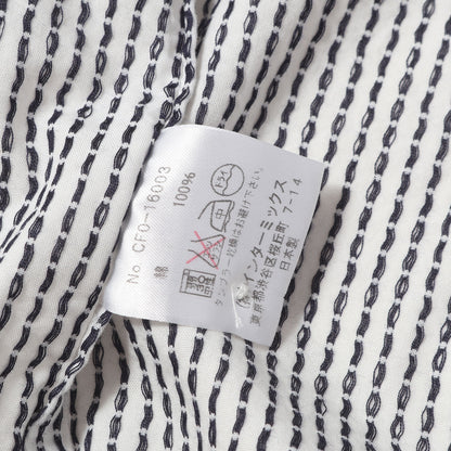 00s ピンドット刺繍 コットン 半袖シャツ