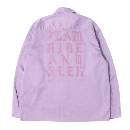 24AW バックロゴ T/Cツイル ワークシャツ(Work L/S Shirt)
