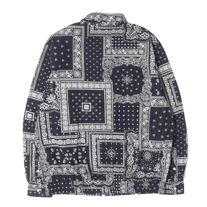 23SS バンダナ柄 ジップアップ シャツジャケット(PAISLEY ZIP UP SHIRT JACKET)