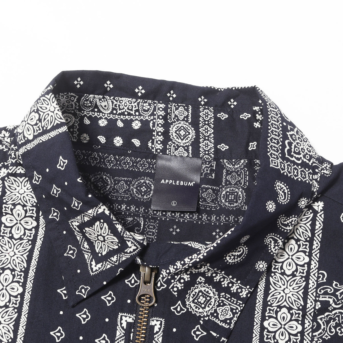 23SS バンダナ柄 ジップアップ シャツジャケット(PAISLEY ZIP UP SHIRT JACKET)