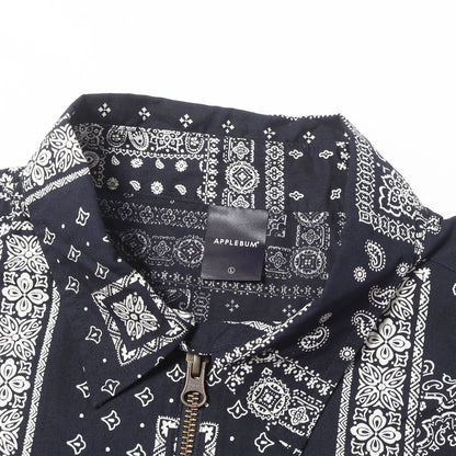 23SS バンダナ柄 ジップアップ シャツジャケット(PAISLEY ZIP UP SHIRT JACKET)