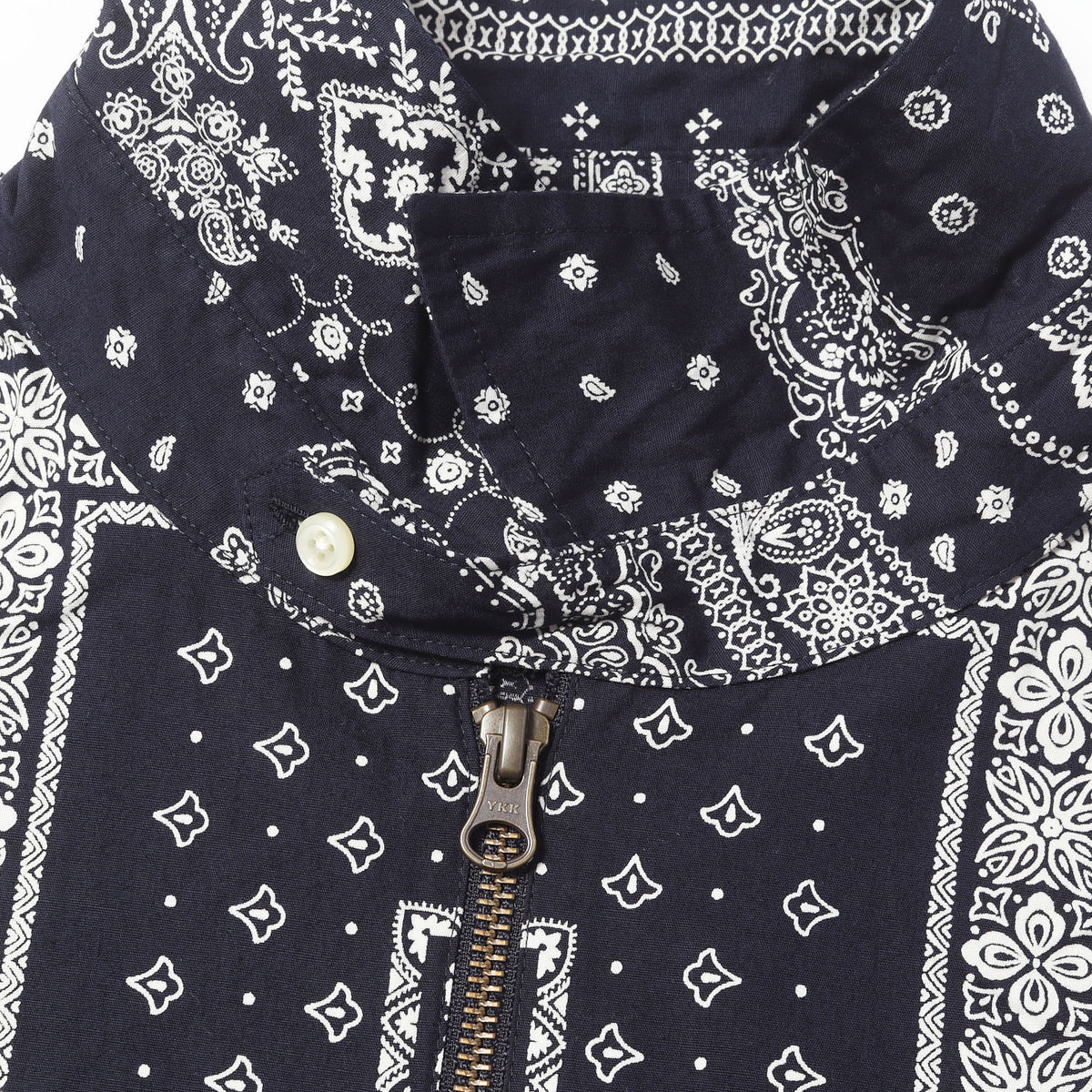 23SS バンダナ柄 ジップアップ シャツジャケット(PAISLEY ZIP UP SHIRT JACKET)