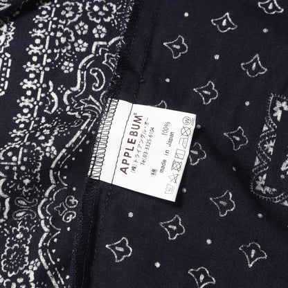 23SS バンダナ柄 ジップアップ シャツジャケット(PAISLEY ZIP UP SHIRT JACKET)