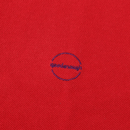 90s サークルロゴ刺繍 鹿の子 ポロシャツ