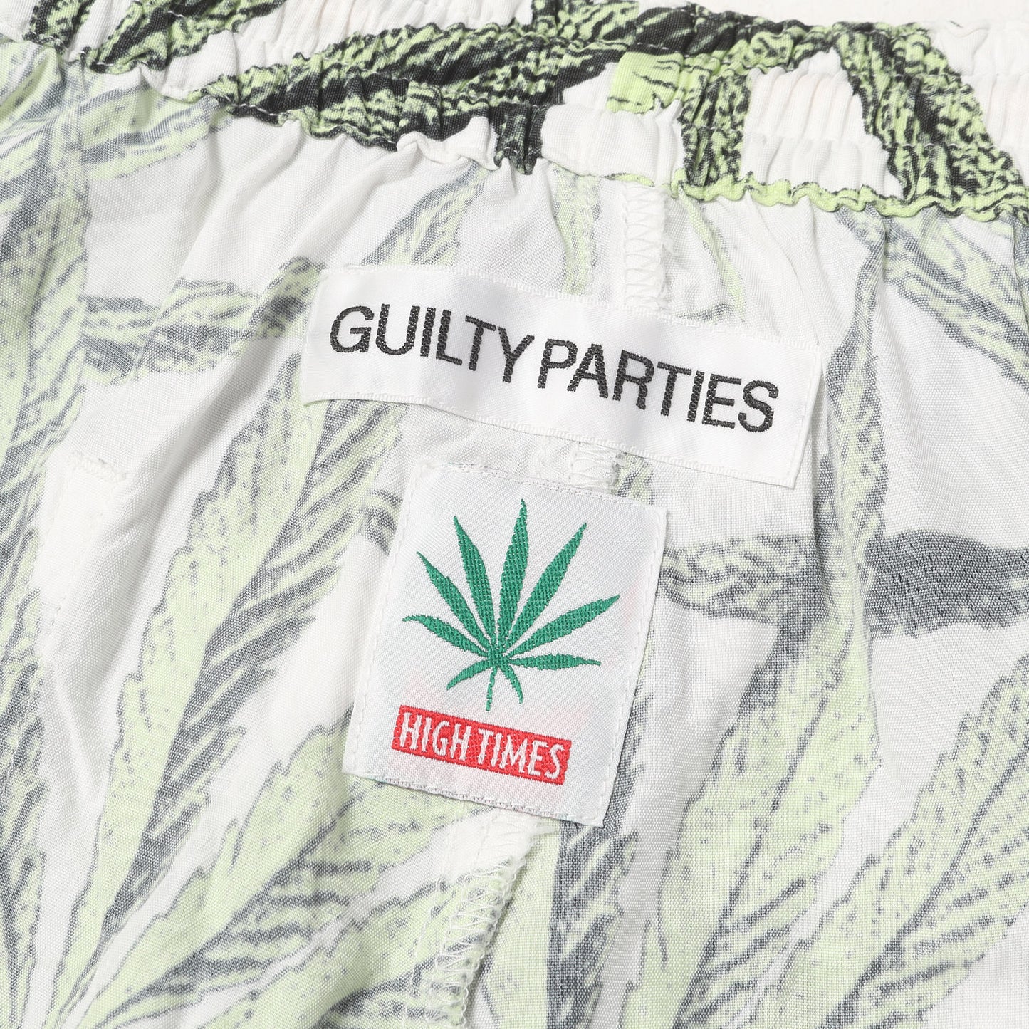 24SS ×HIGHTIMES マリファナ柄 ハワイアンショーツ / アロハショーツ(HAWAIIAN SHORTS)