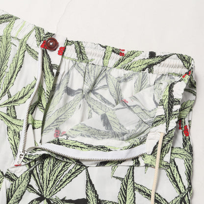 24SS ×HIGHTIMES マリファナ柄 ハワイアンショーツ / アロハショーツ(HAWAIIAN SHORTS)