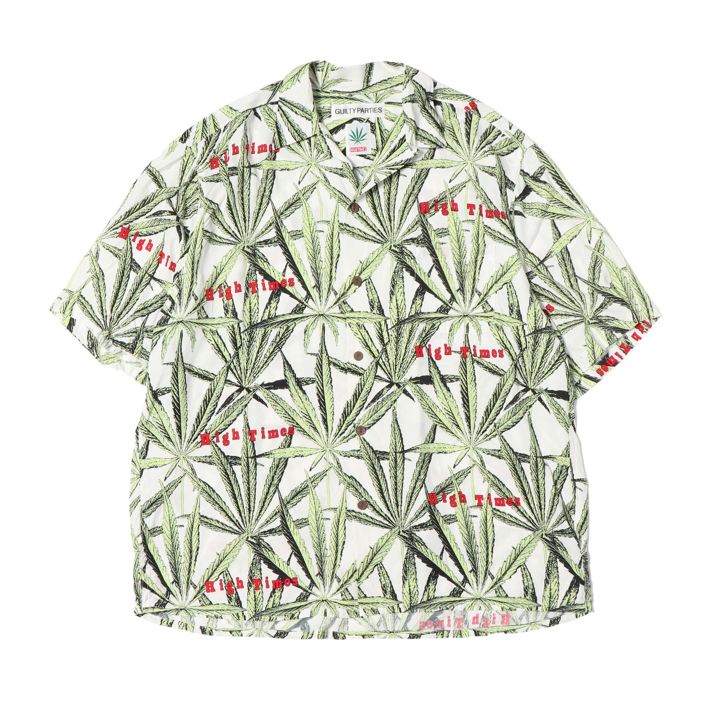 24SS ×HIGHTIMES マリファナ柄 ハワイアンシャツ / アロハシャツ(S/S HAWAIIAN SHIRT)