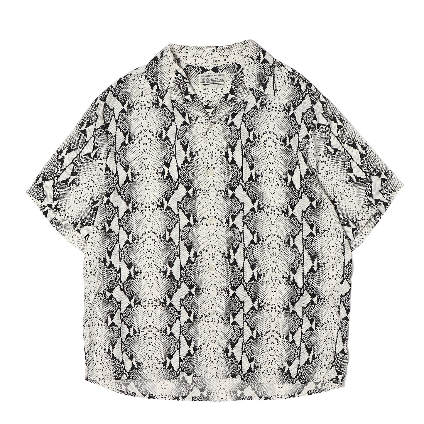 23SS パイソン柄 レーヨン ハワイアンシャツ / アロハシャツ(HAWAIIAN SHIRT S/S)