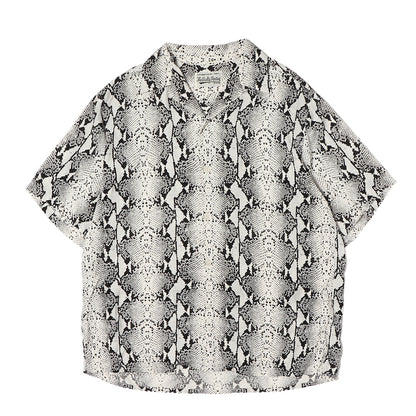 23SS パイソン柄 レーヨン ハワイアンシャツ / アロハシャツ(HAWAIIAN SHIRT S/S)