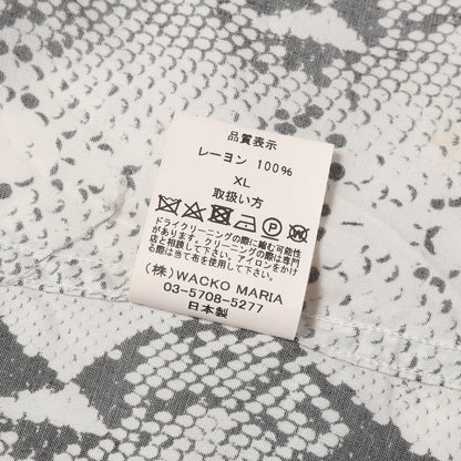 23SS パイソン柄 レーヨン ハワイアンシャツ / アロハシャツ(HAWAIIAN SHIRT S/S)