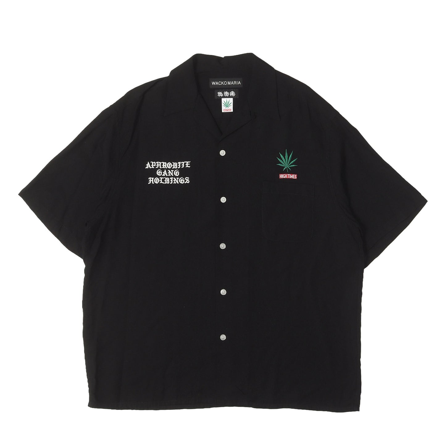 24SS ×舐達麻 ×HIGH TIMES オープンカラー 半袖シャツ(50S OPEN COLLAR SHIRT)