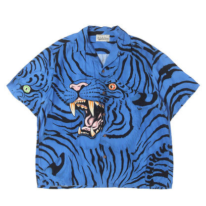 22AW ×TIM LEHI タイガー 虎柄レーヨン ハワイアンシャツ / アロハシャツ(S/S HAWAIIAN SHIRT)