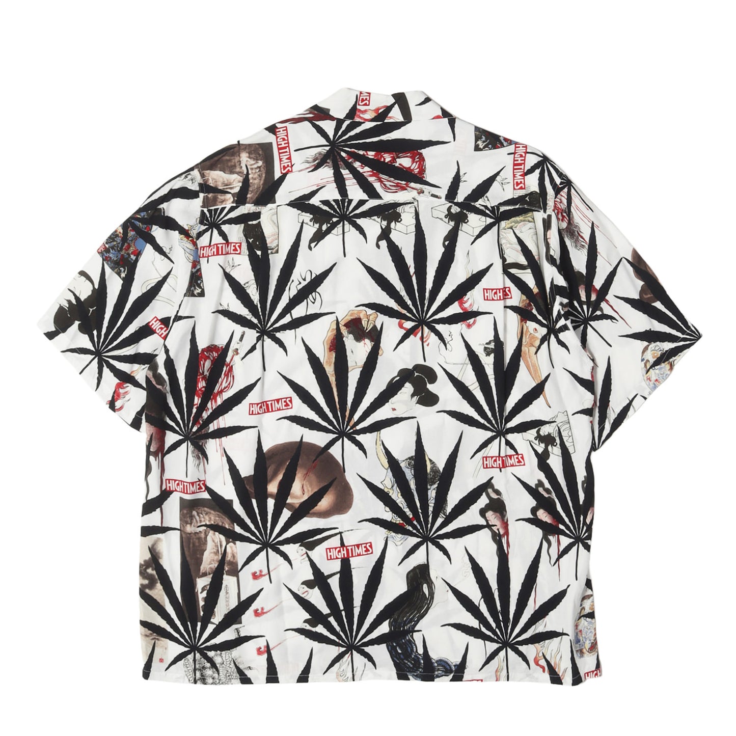 24SS ×HIGHTIMES マリファナ&百鬼夜行図浮世絵 ハワイアンシャツ / アロハシャツ(S/S HAWAIIAN SHIRT)