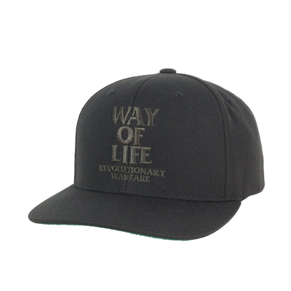 24SS WAY OF LIFEロゴ 6パネルキャップ(EMBROIDERY CAP)