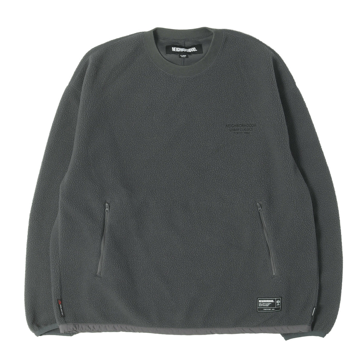 25AW ブランドロゴ刺繍 クルーネック ポーラテックフリース(FLEECE CREWNECK LS)