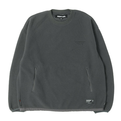 25AW ブランドロゴ刺繍 クルーネック ポーラテックフリース(FLEECE CREWNECK LS)
