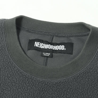 25AW ブランドロゴ刺繍 クルーネック ポーラテックフリース(FLEECE CREWNECK LS)