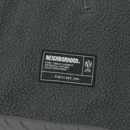 25AW ブランドロゴ刺繍 クルーネック ポーラテックフリース(FLEECE CREWNECK LS)