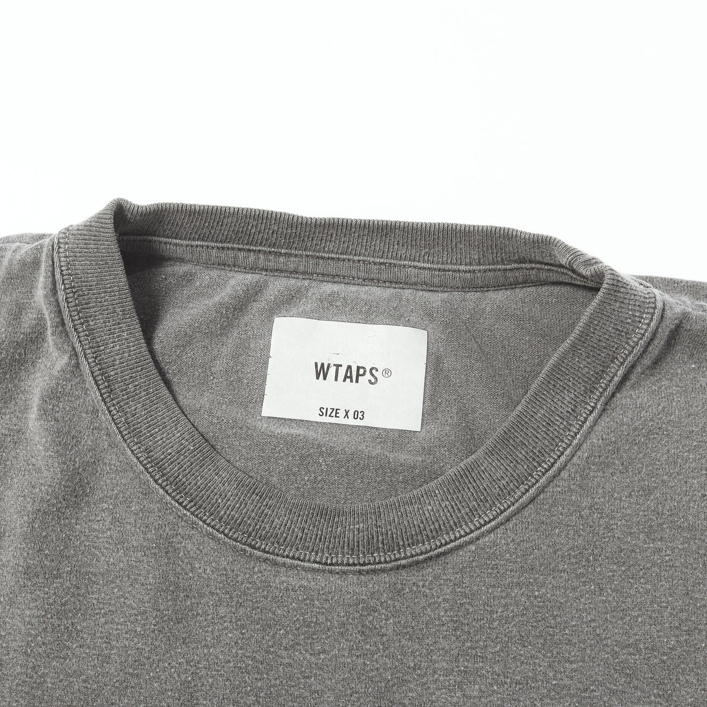 23AW ロゴ刺繍 ガーメントダイ Tシャツ(AII 01 / SS / COTTON. SIGN)