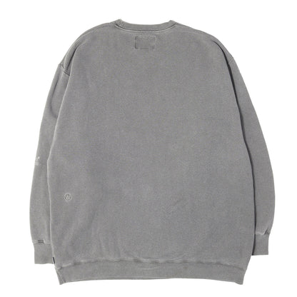 23SS ロゴ刺繍 製品染め クルーネック スウェット(BIRTH / SWEATER / COTTON)