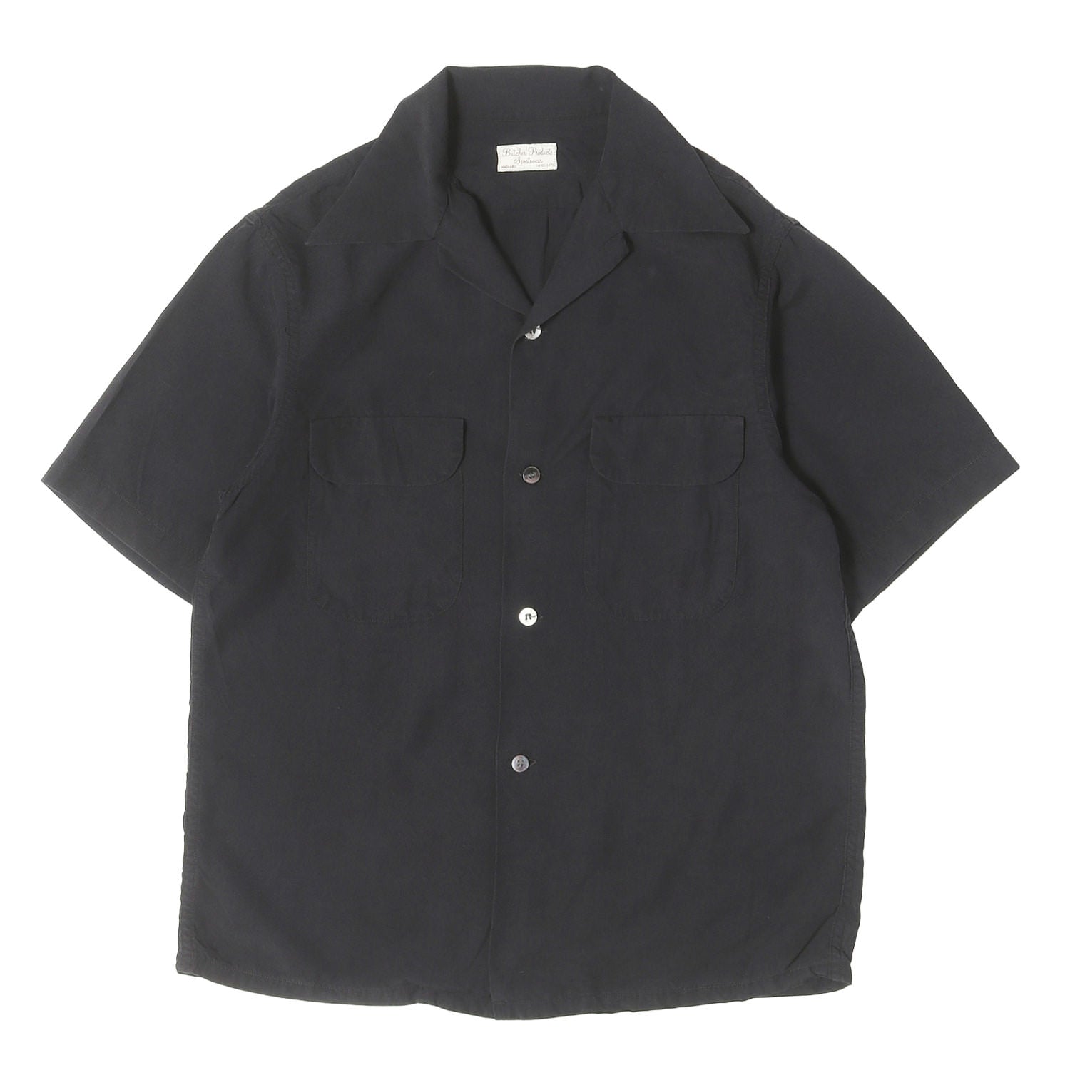 butcher products 半袖 レーヨンシャツ atlast&co At LAST&CO (アットラスト) BUTCHER PRODUCTS オープンカラー レーヨン