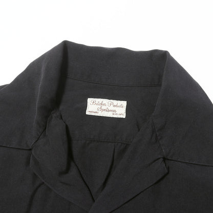 BUTCHER PRODUCTS オープンカラー レーヨン 半袖シャツ