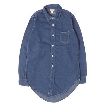 Lot.345 チンスト付き デニム ワークシャツ