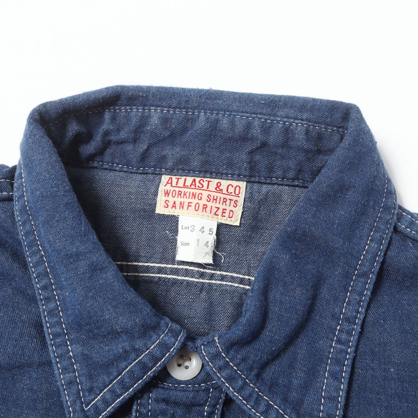 Lot.345 チンスト付き デニム ワークシャツ