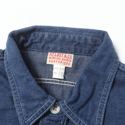 Lot.345 チンスト付き デニム ワークシャツ